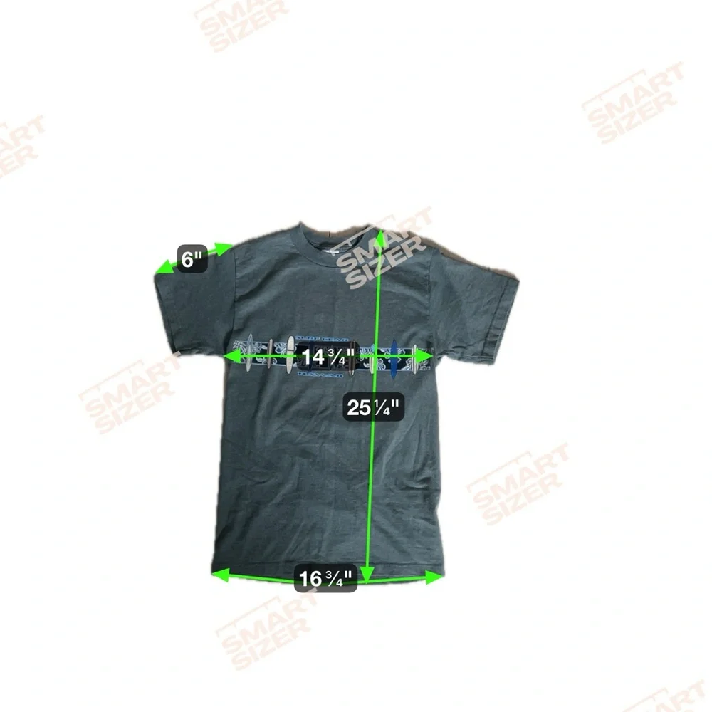 Fruit of the Loom Men’s Green Short Sleeve Tee with Surfboard Beach Design - Picture 4 of 7